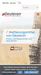 Mobile Screenshot of deuteron.com